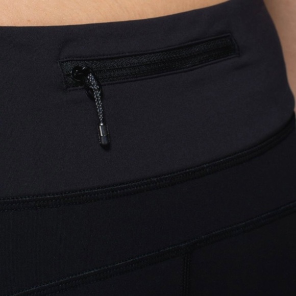 LULULEMON Speed Tight Cozy Black Legging Size 4 - Picture 5 of 16